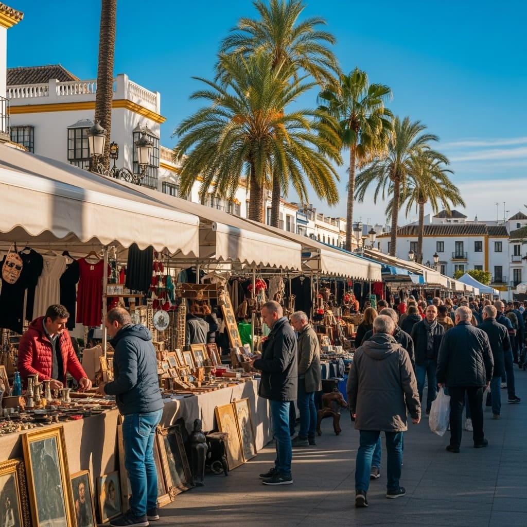 imagen principal del mercadillo de malaga para la pagina principal de la página web